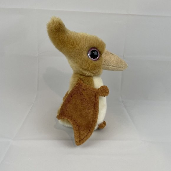 Adventure Planet Pterodactyl Dinosaur 8" Plush Stuffed Animal Toy Big Pink Eyes - Picture 2 of 7